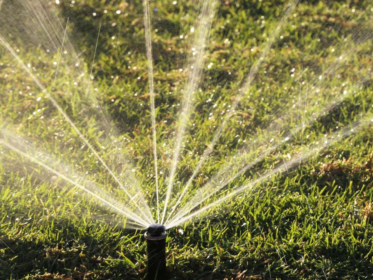 Riego por aspersión.