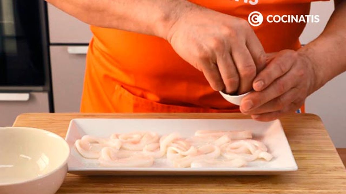 Receta de bocadillo de calamares con mayonesa  paso 2