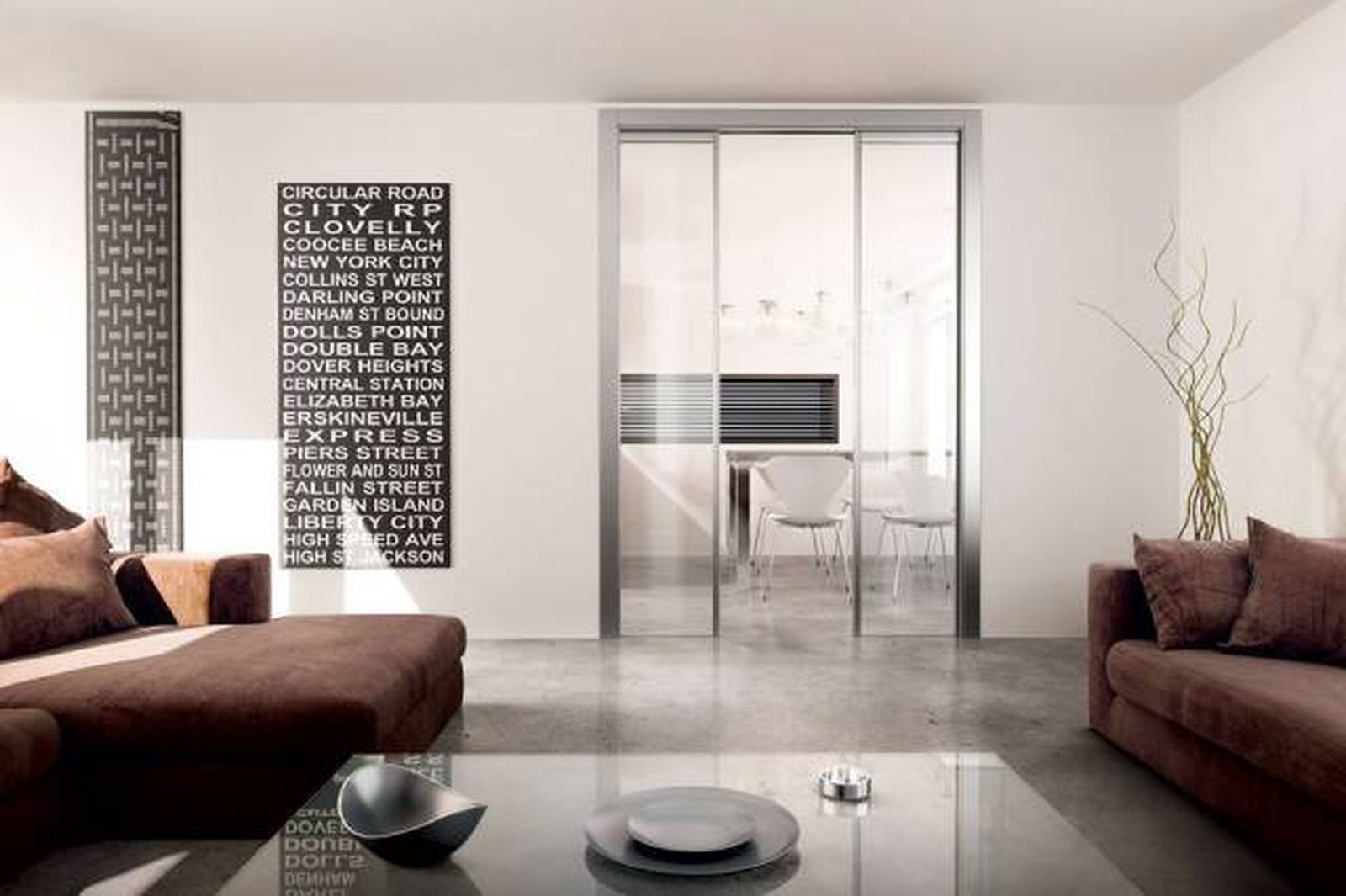 Puertas correderas de cristal ahorran espacio y separan los ambientes sin perder luminosidad 10