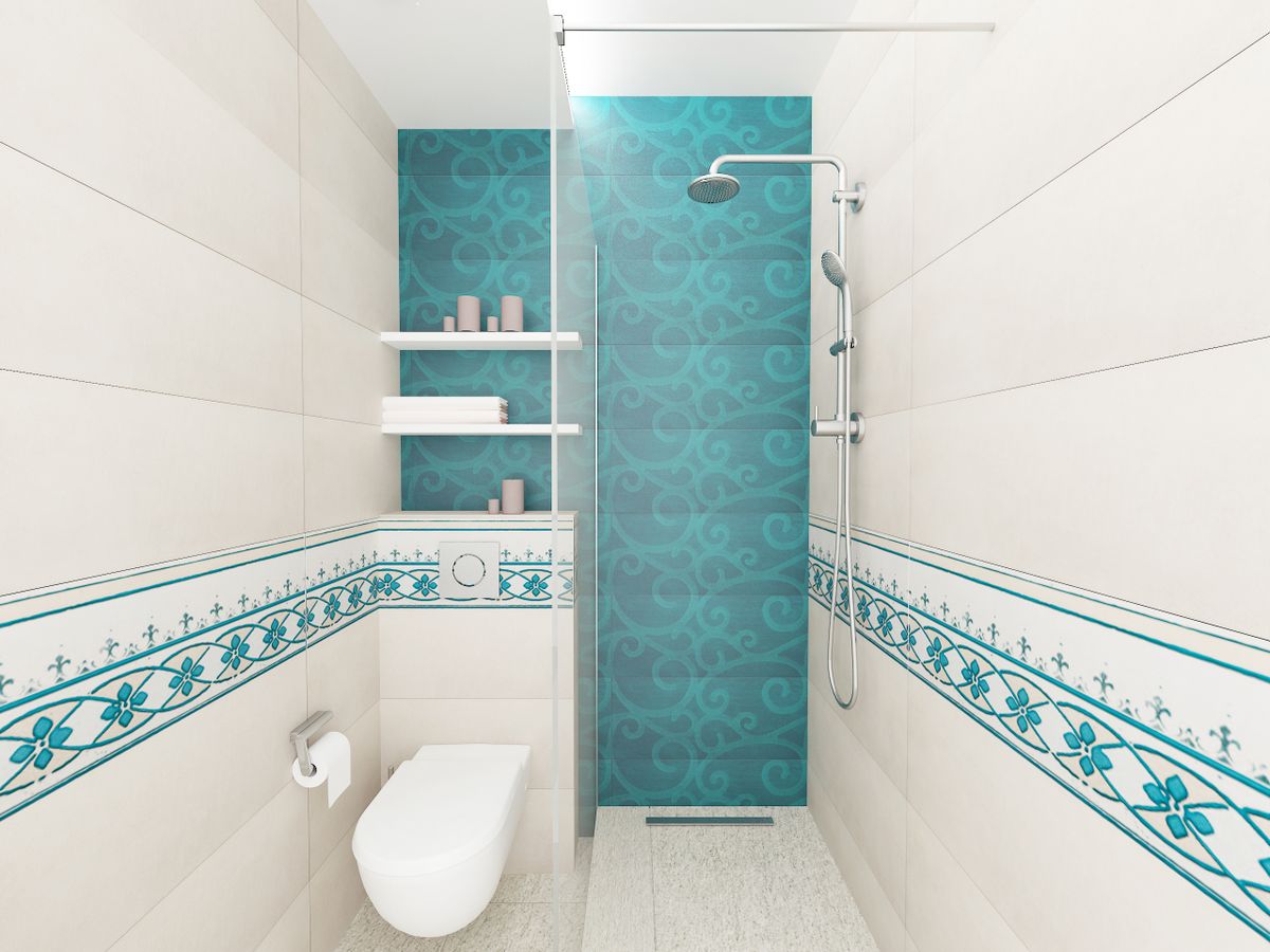 pared color diferente 2 aprovechar  espacio baño hogarmania