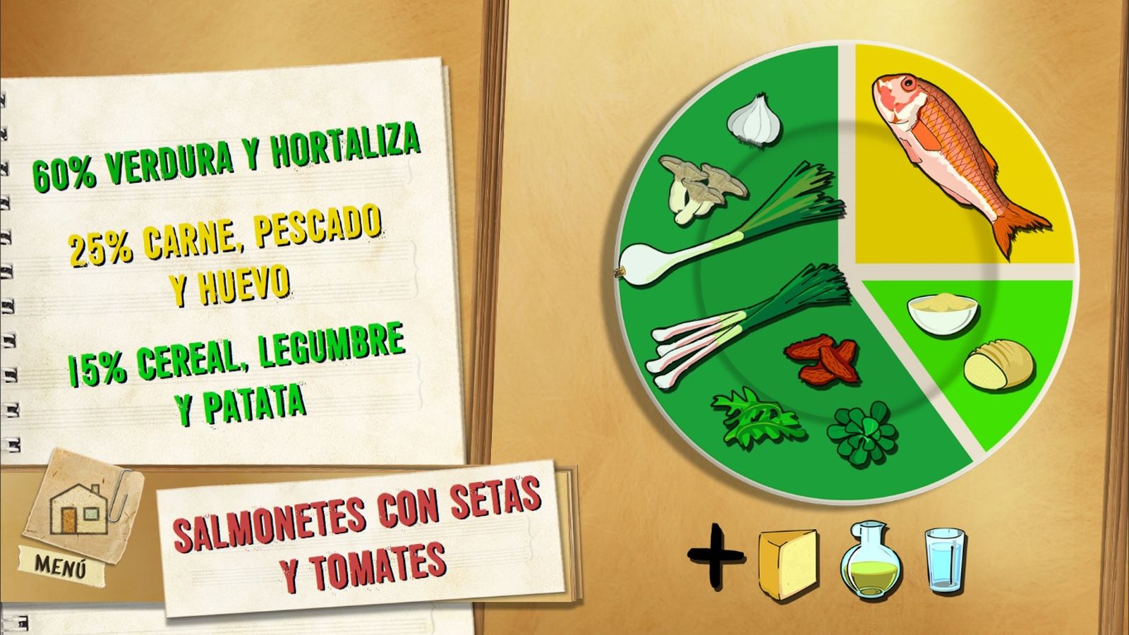 6131 1 Salmonetes con setas y tomates plato 6131 1 Salmonetes con setas y tomates plato