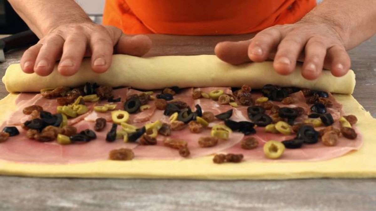 Receta de pan de jamón   Paso 5