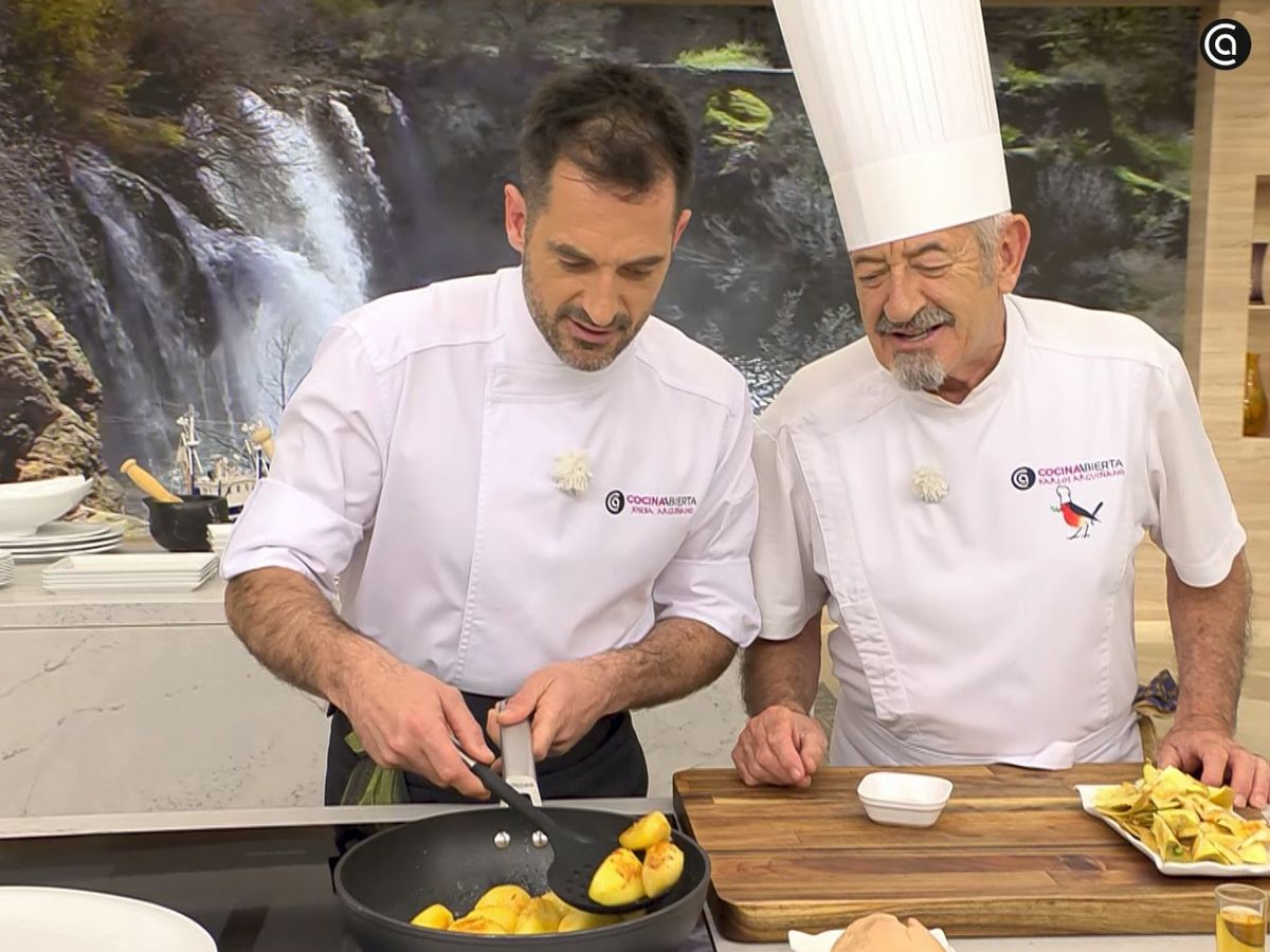 Escalope de foie gras con manzana - paso 1