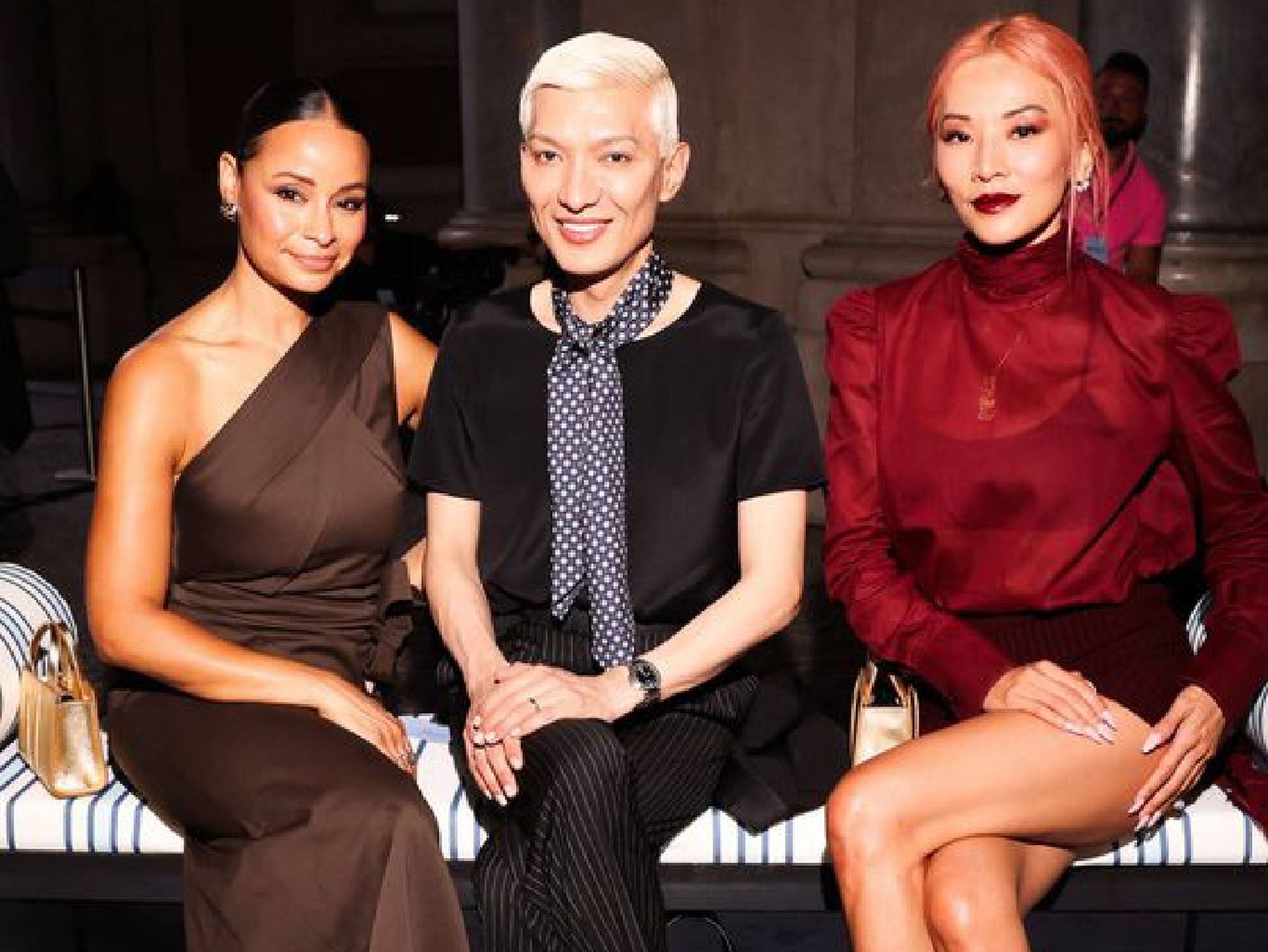 El influencer Bryanboy en el front row del desfile de Max Mara