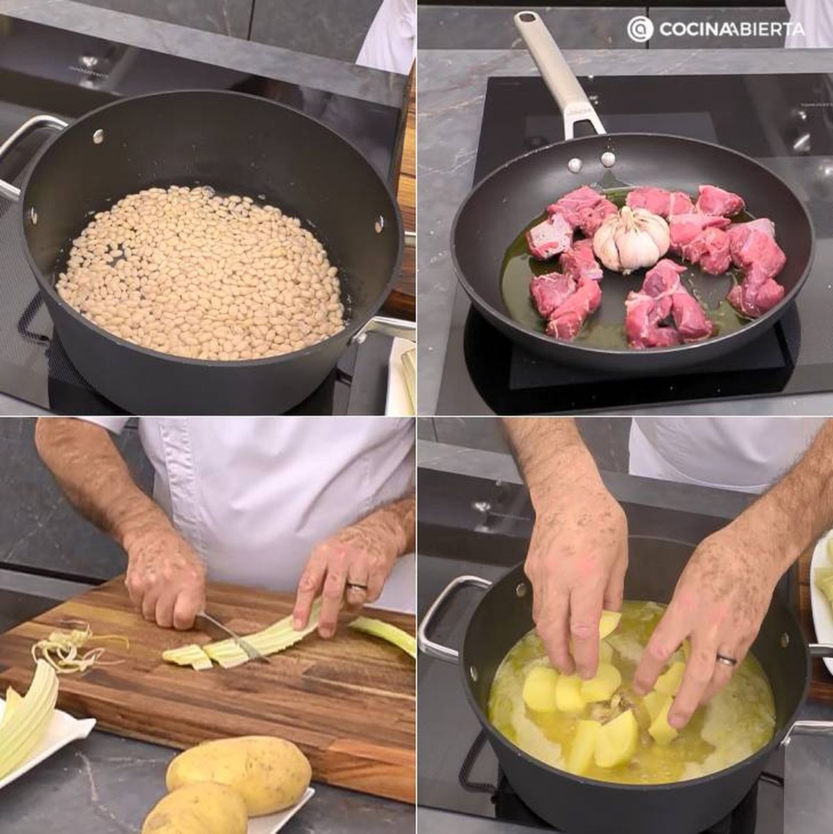 cardo con morcillo pasos