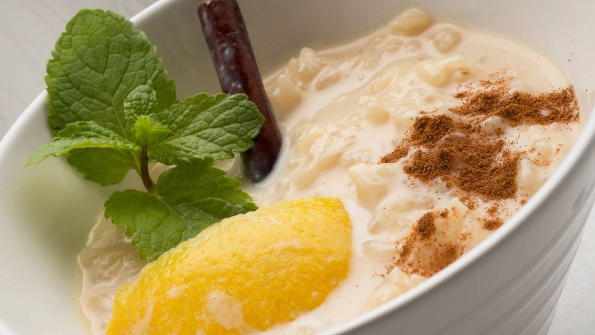 Arroz con leche cremoso