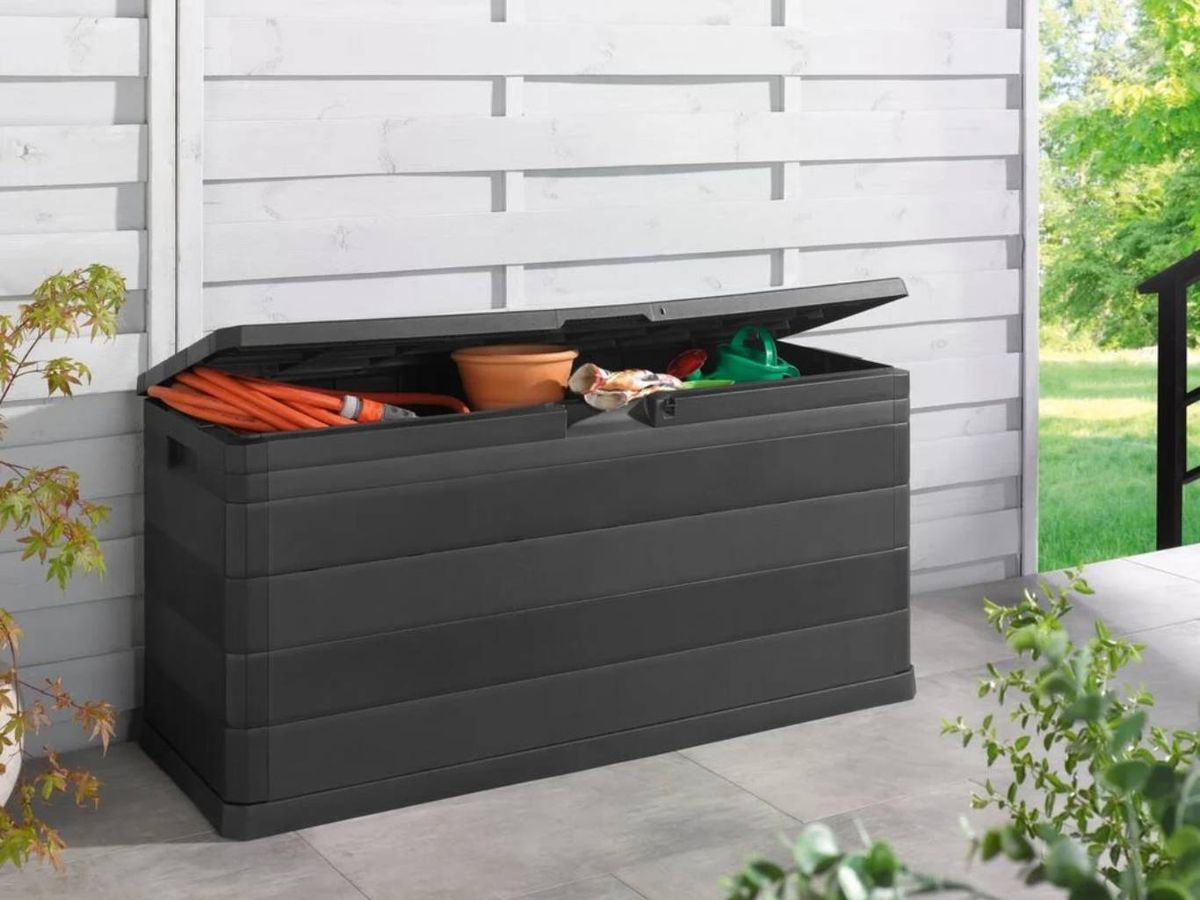 Arcón multiusos para interiores y exteriores.