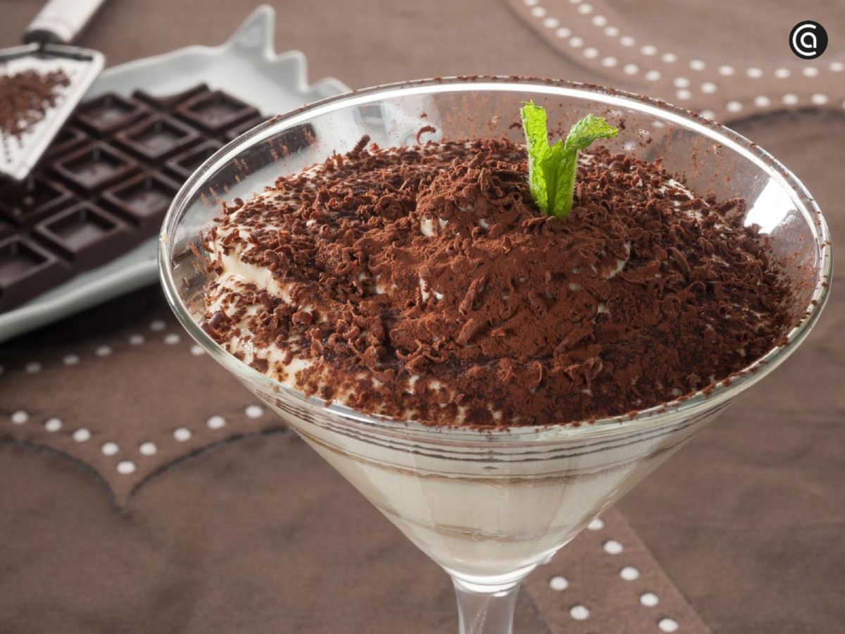 Tiramisú italiano, cremoso y sin necesidad de hornear.