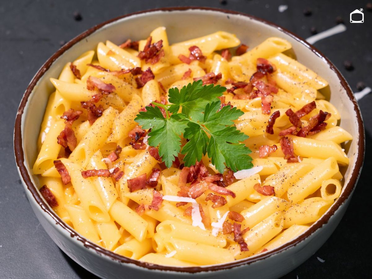 Macarrones a la carbonara, receta de Joseba Arguiñano