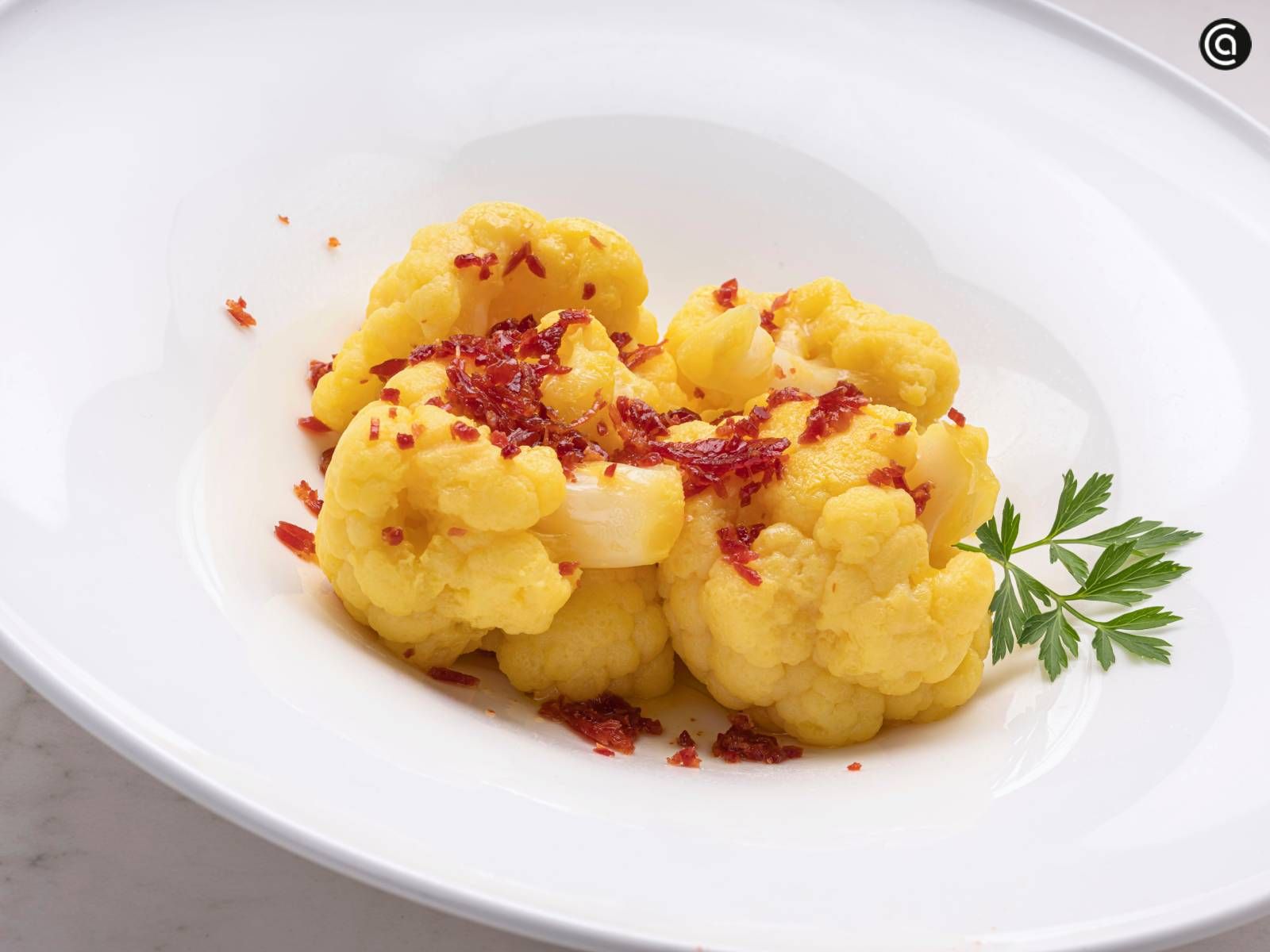Coliflor al azafrán