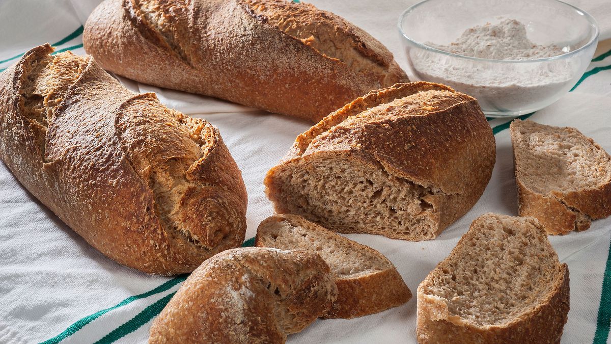 Pan integral de masa madre