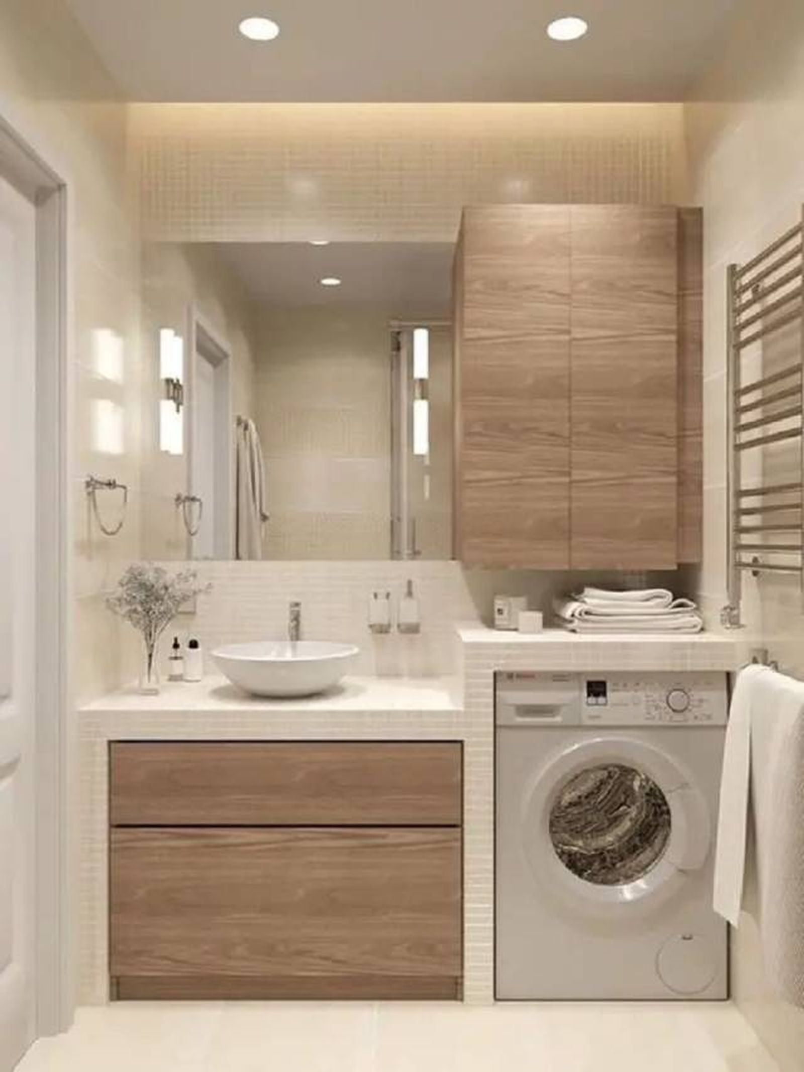 Soluciones para integrar la lavadora en el cuarto de baño 5 Soluciones para integrar la lavadora en el cuarto de baño 5