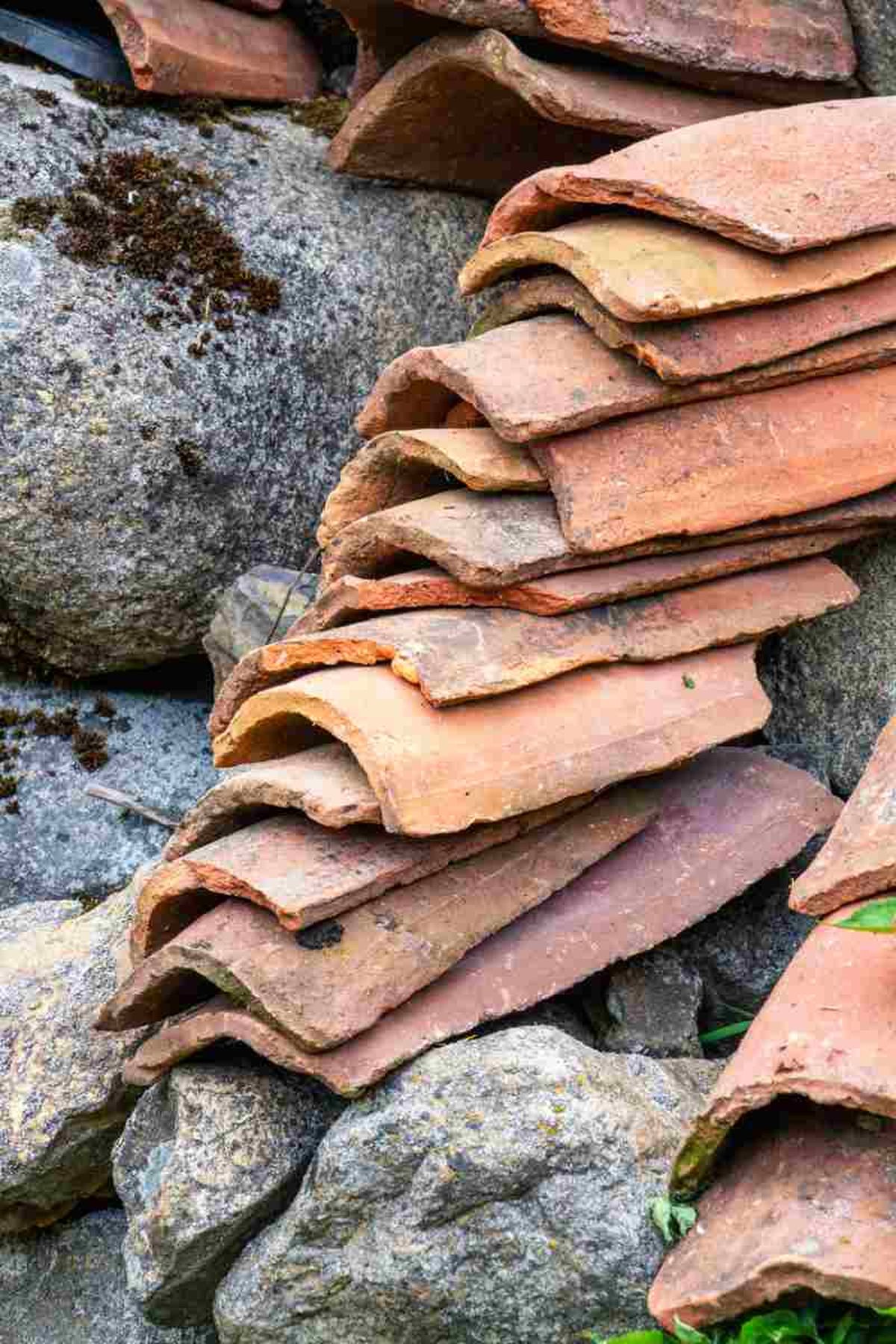 Las tejas rotas o viejas pueden tener usos muy curiosos