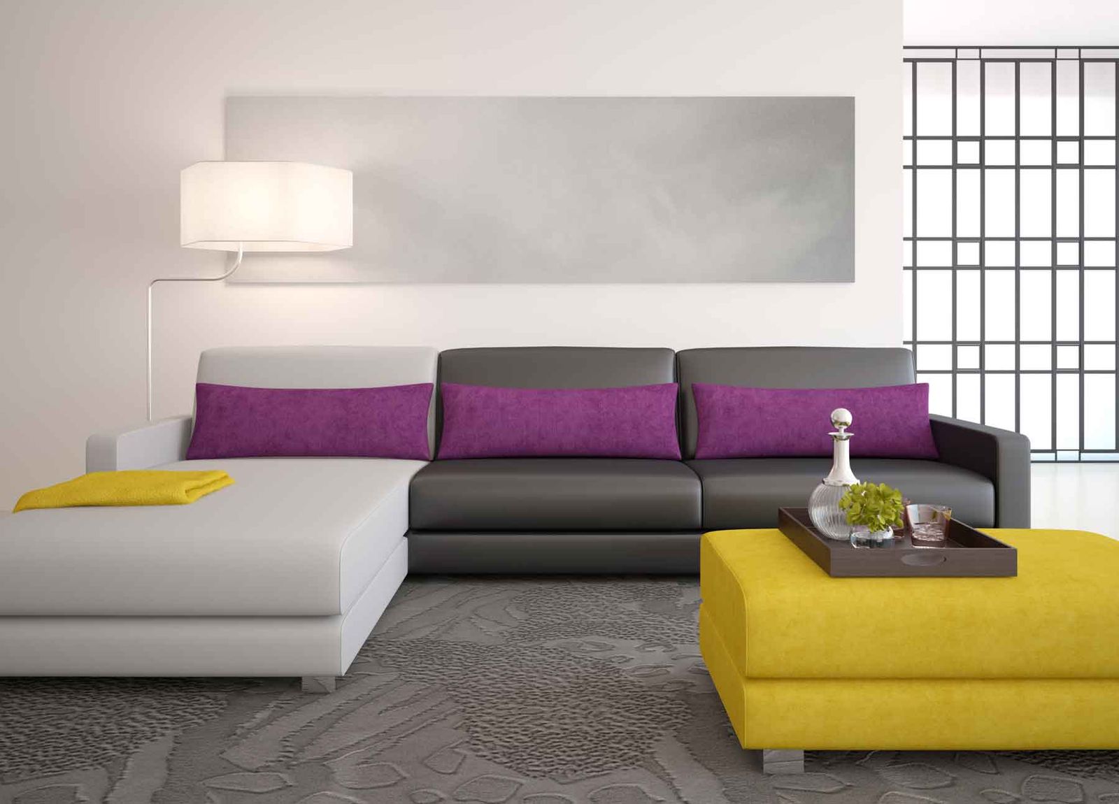 Sofá de color gris para el salón 7 Sofá de color gris para el salón 7