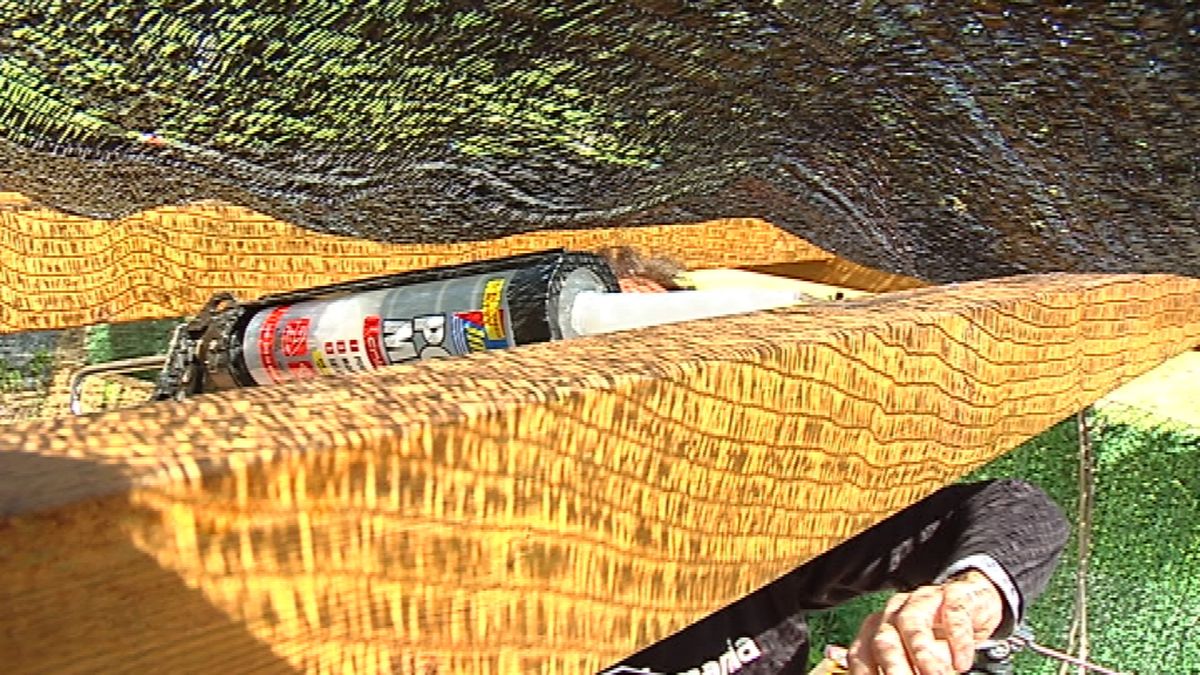 Malla para sombrear paso 6