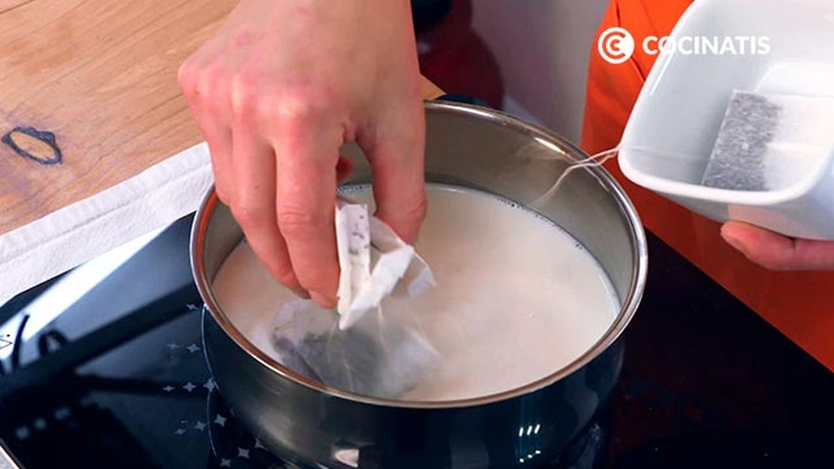 Receta de helado de té verde con matcha   paso 2