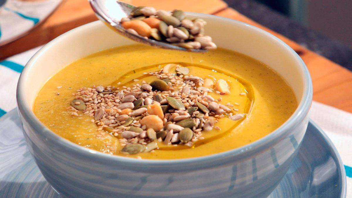 Crema de calabaza, calabacín y puerro   Paso 5