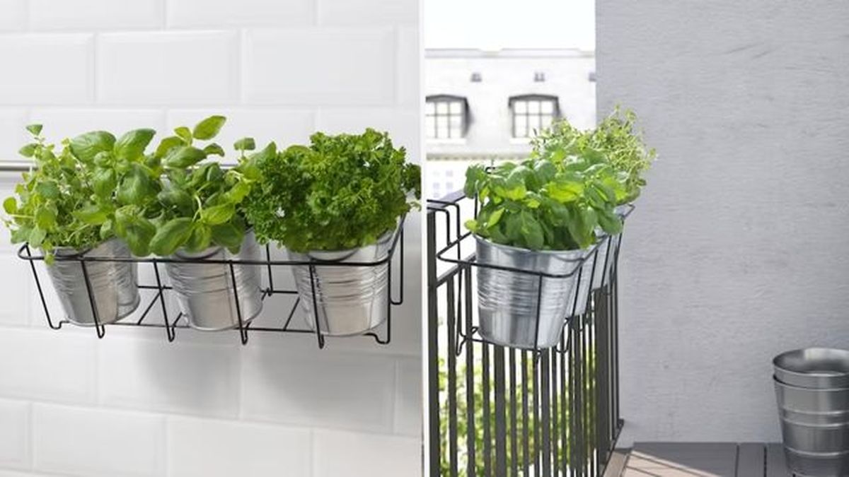 soporte para macetas ikea SVARTPEPPAR