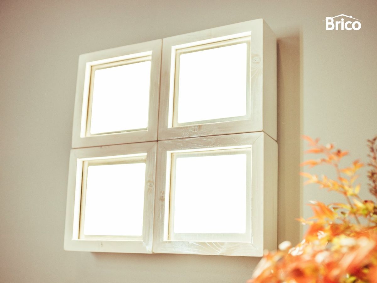 Lámpara con forma de ventana