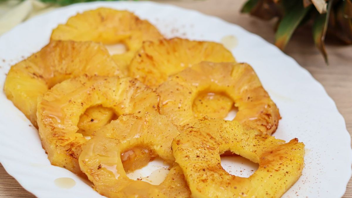 Piña a la plancha