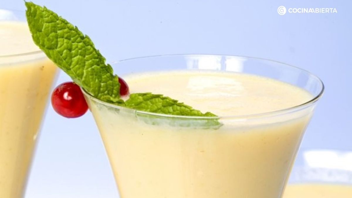 Batido casero de frutas con germen de trigo, de Eva Arguiñano