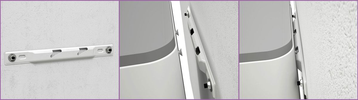 Termos eléctricos planos sistema fijación