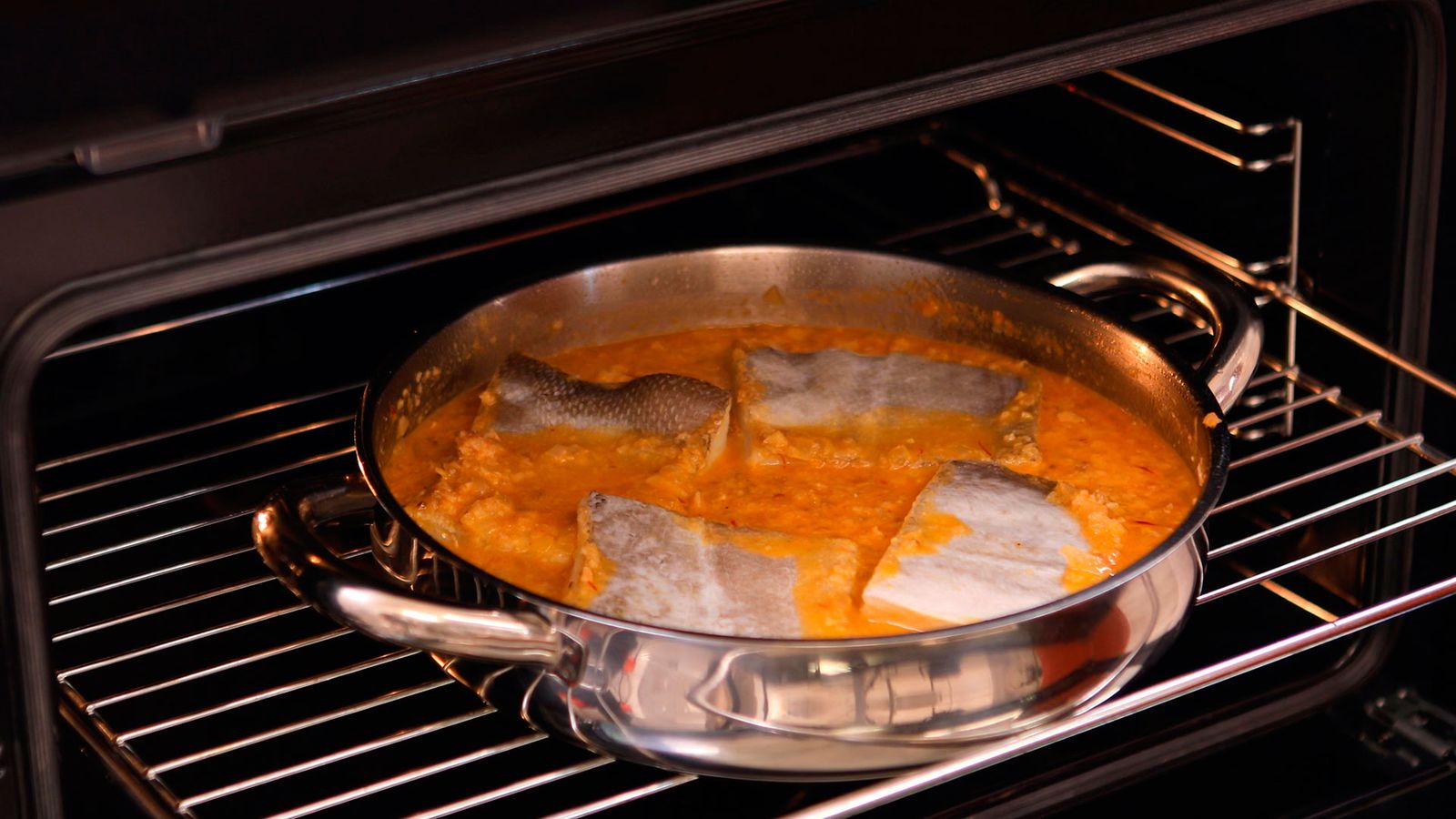 Bacalao con salsa de almendras Paso 5 Bacalao con salsa de almendras Paso 5