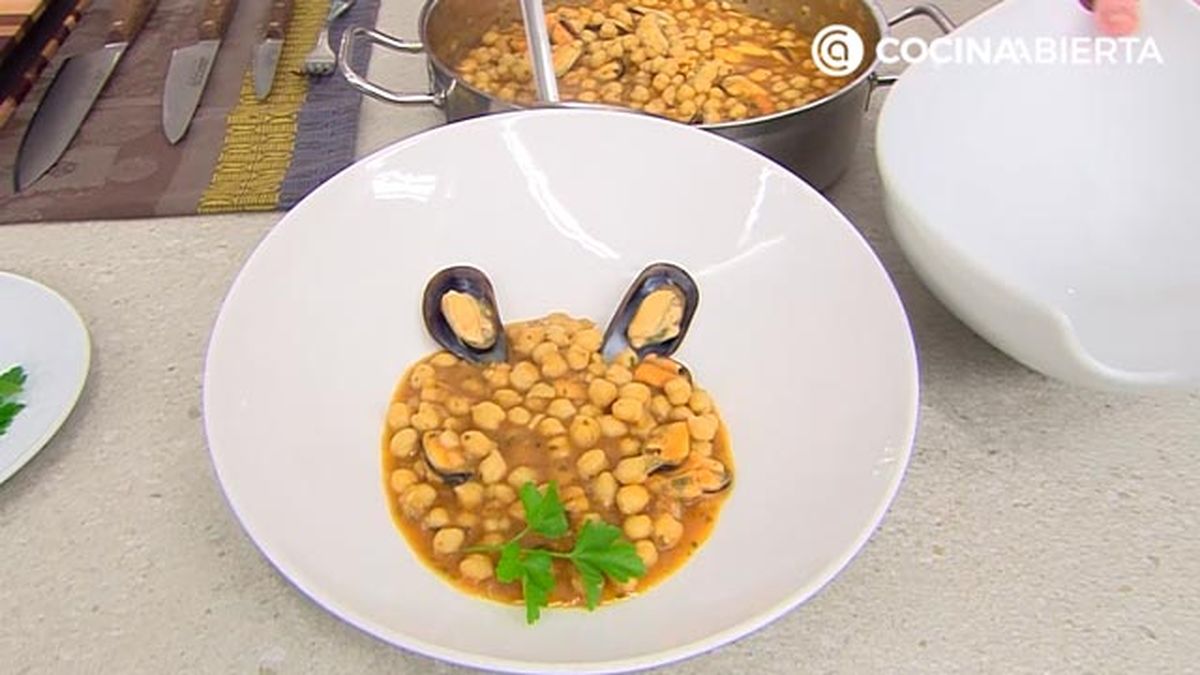 receta de mejillones con garbanzos karlos arguinano final