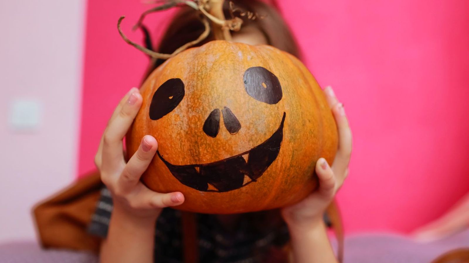 Calabaza pintada de Halloween