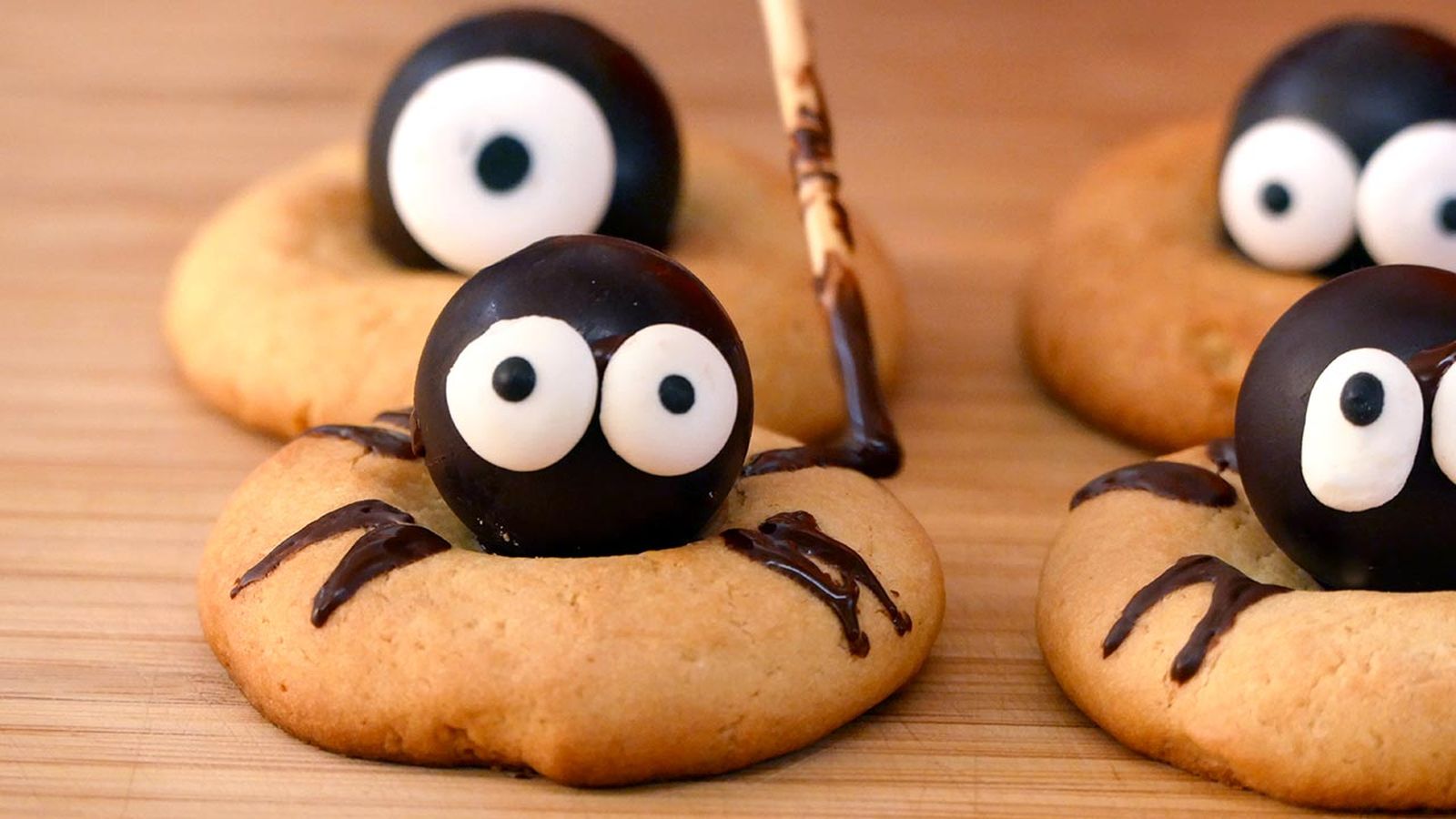 Galletas araña para Halloween  Galletas araña para Halloween