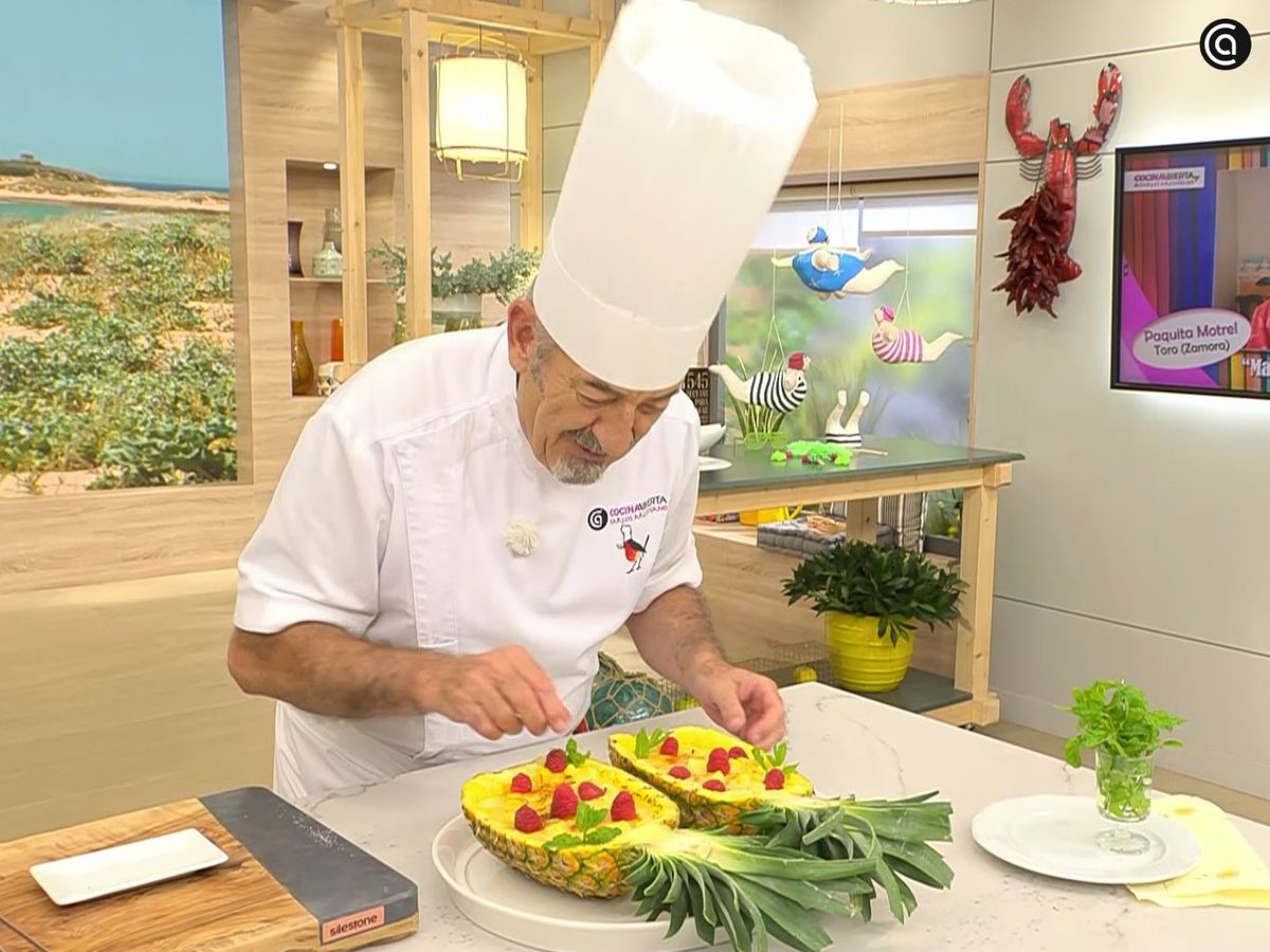 Piña rellena - paso 6