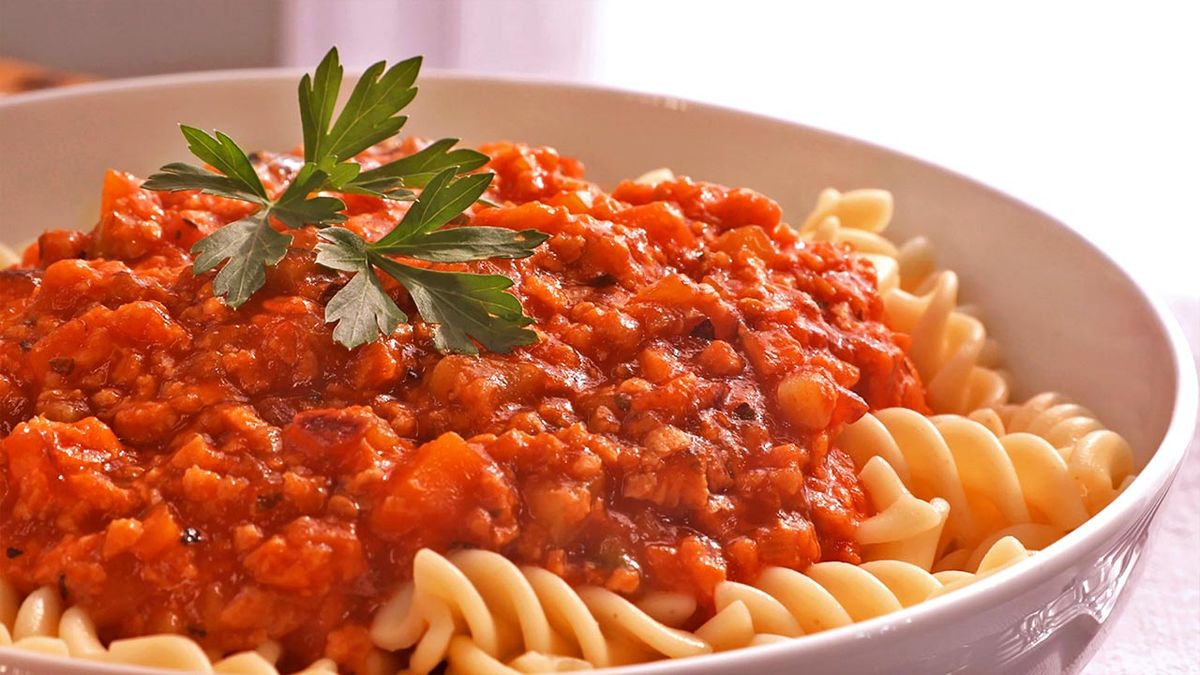 Cómo hacer salsa boloñesa vegana