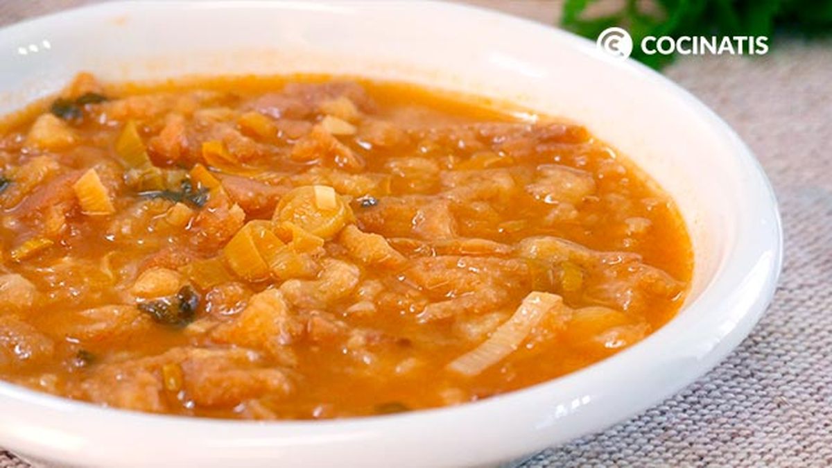 Receta de sopa de pescado a lo pobre  paso 6