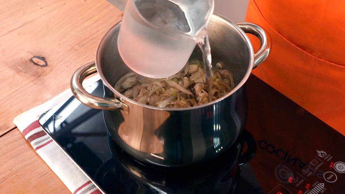 Receta de champiñones  paso 4