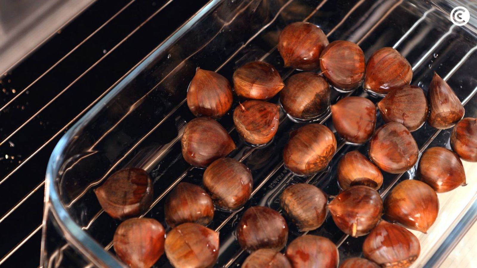 Cómo asar castañas en el horno
