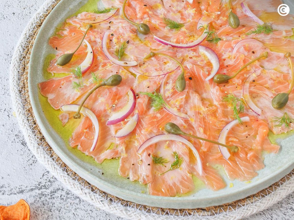 Carpaccio de salmón