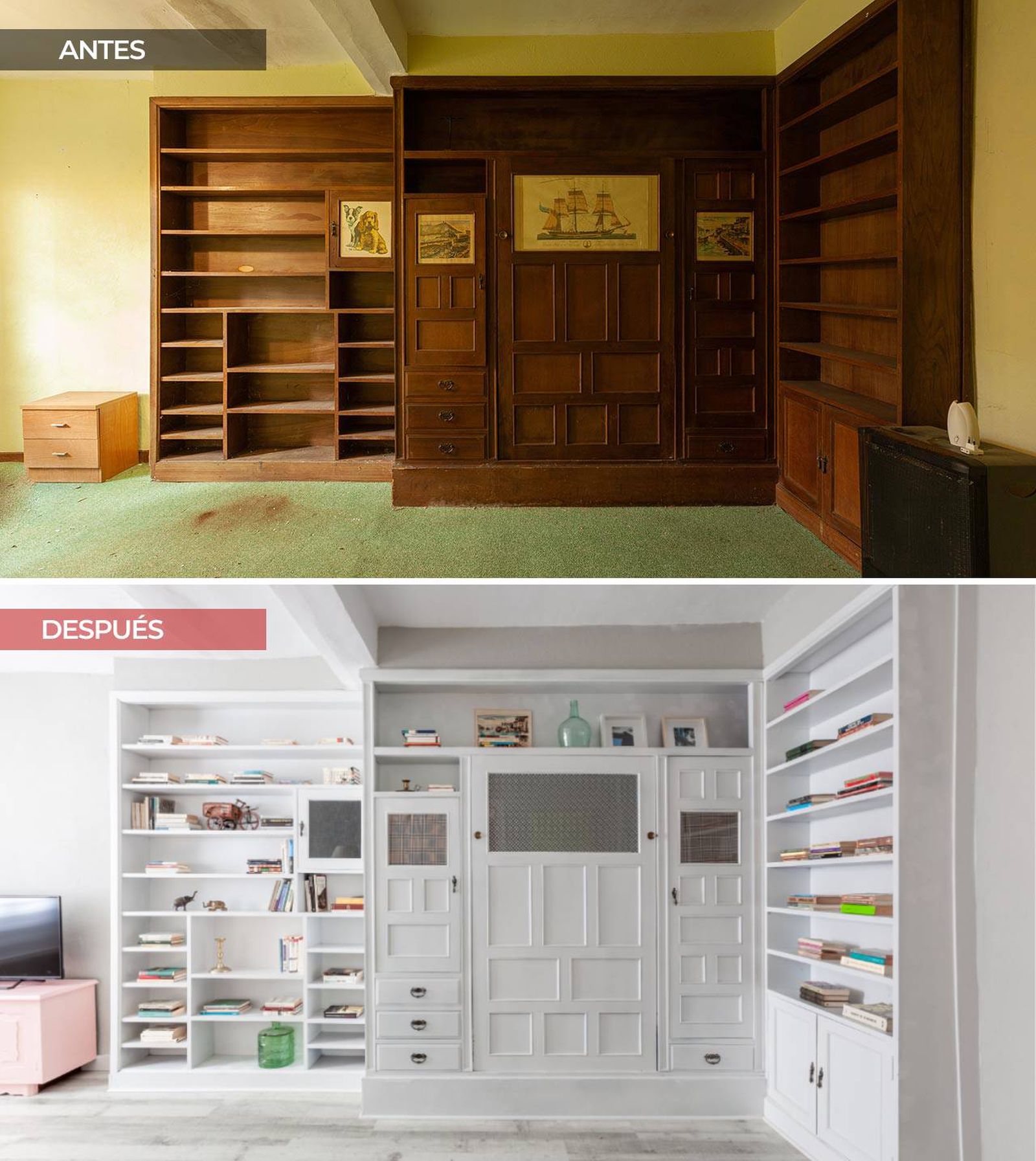 pintar muebles antes y despues 1