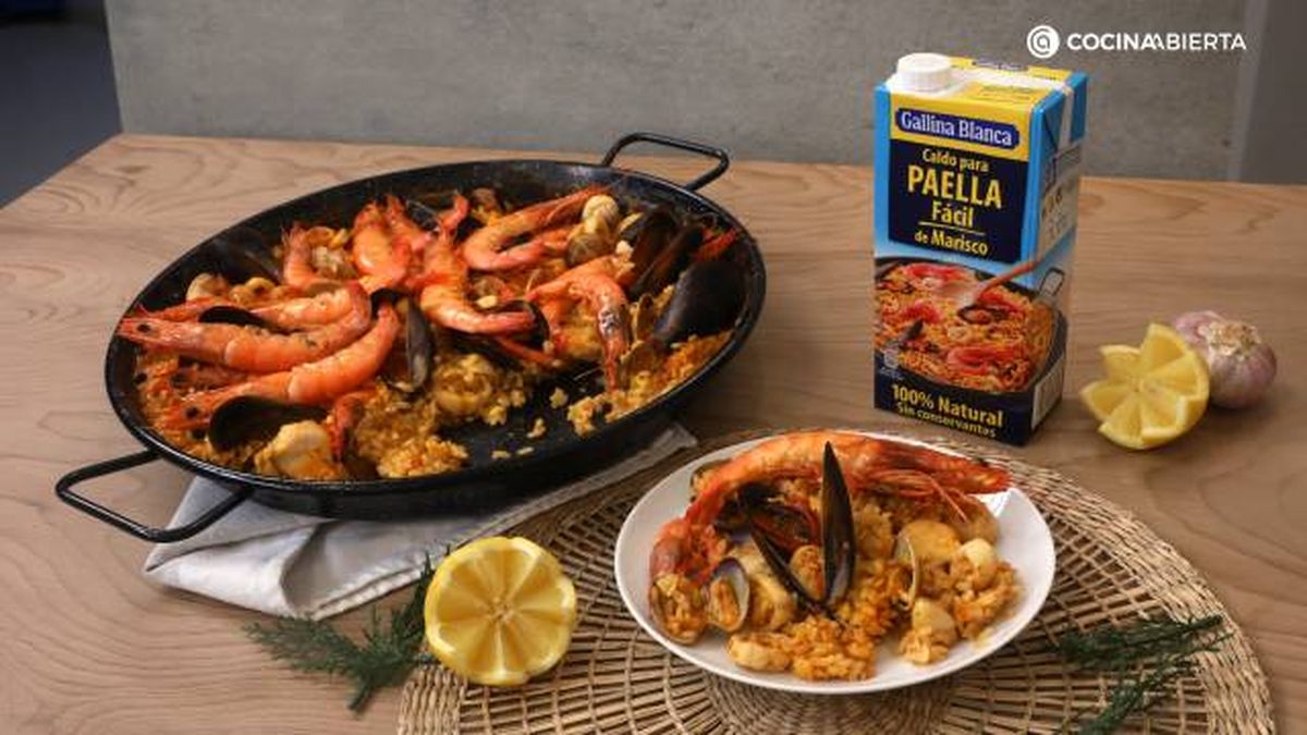 GallinaBlanca Paella marisco facil paso 7