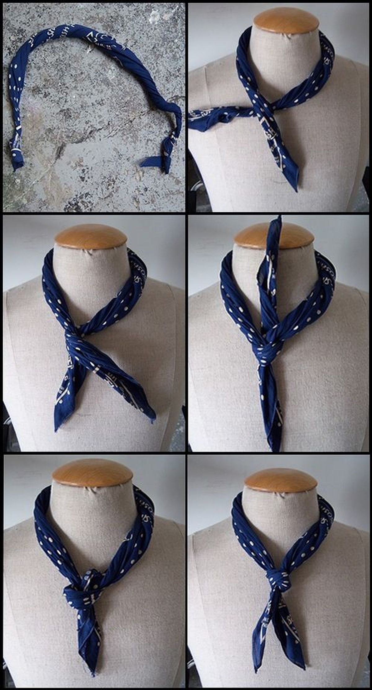 nudo sencillo pañuelo