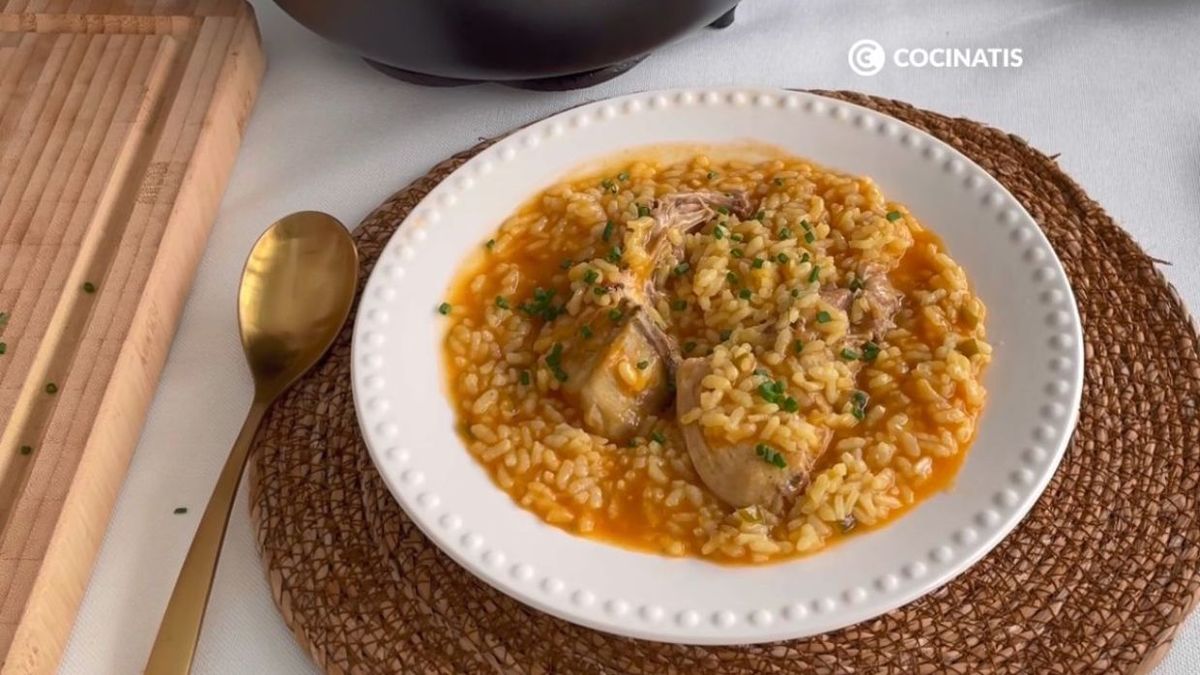 Arroz meloso con pollo