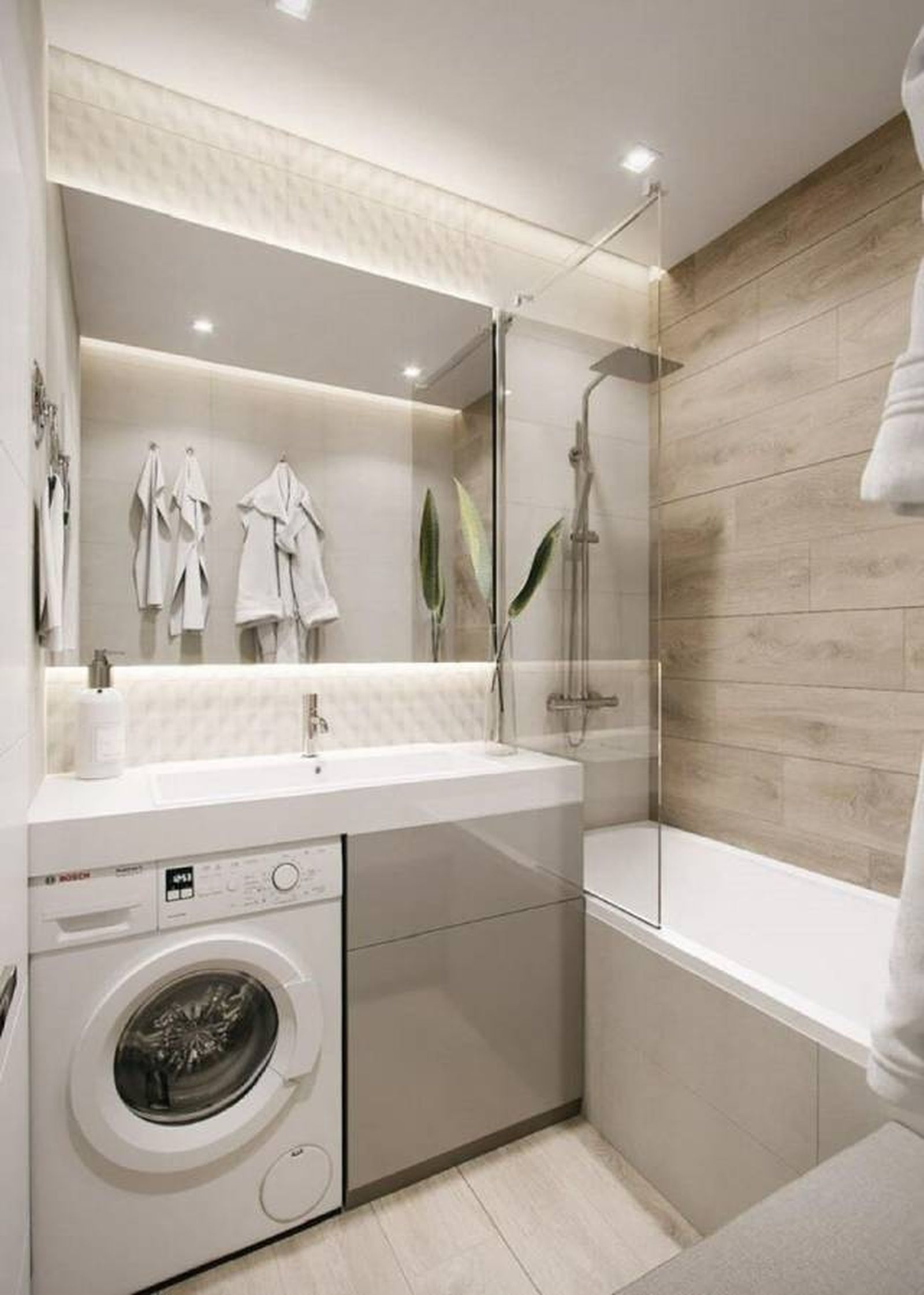 Soluciones para integrar la lavadora en el cuarto de baño 2 Soluciones para integrar la lavadora en el cuarto de baño 2