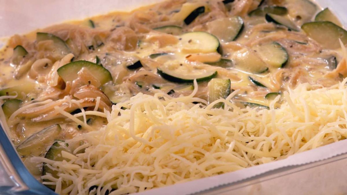 Pastel de calabacín al horno   Paso 5