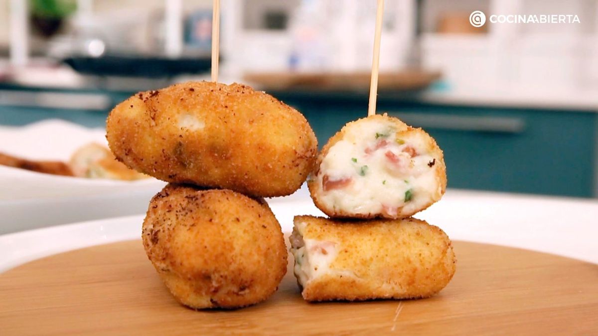 Las croquetas son el bocado perfecto para picar mientras ves el partido del domingo