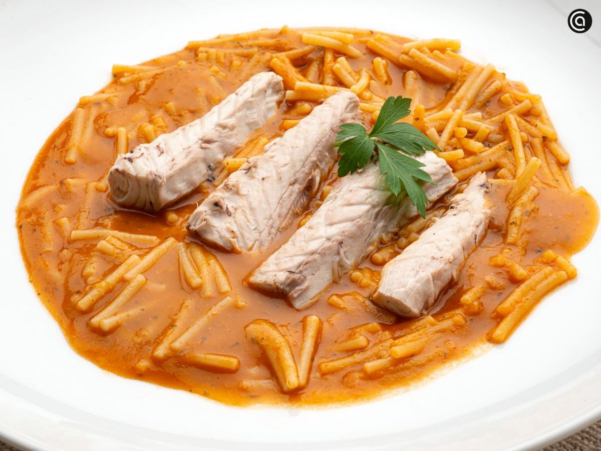 Fideos con caballa, receta de Karlos Arguiñano