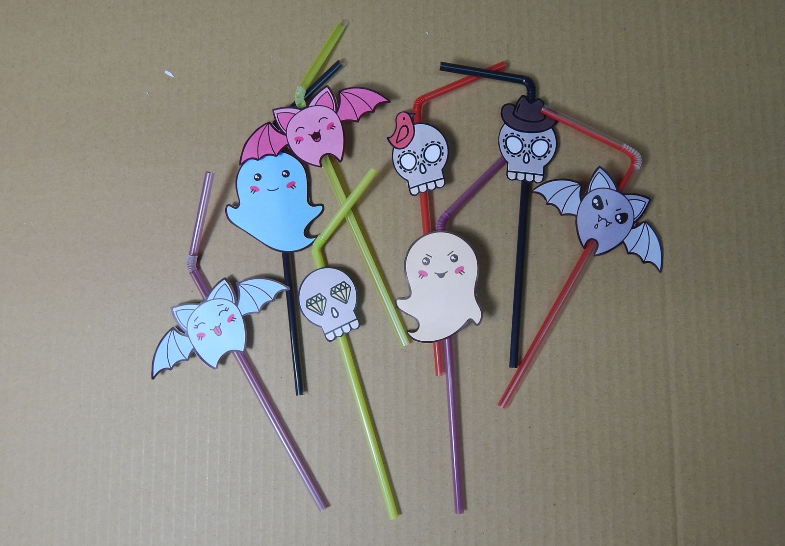 Manualdiades Pajitas Halloween paso 5