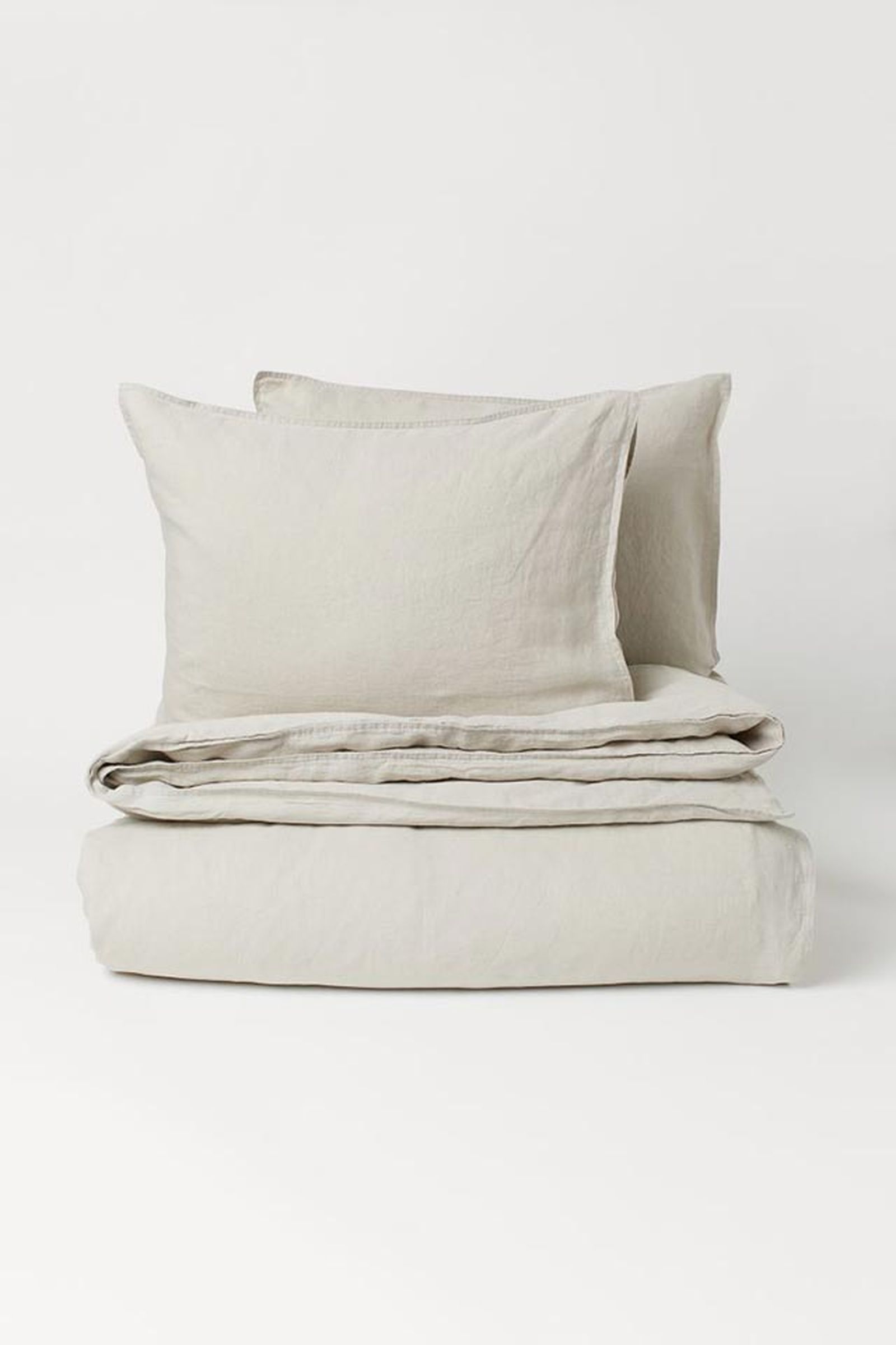 funda nordica lino lavado h&m home