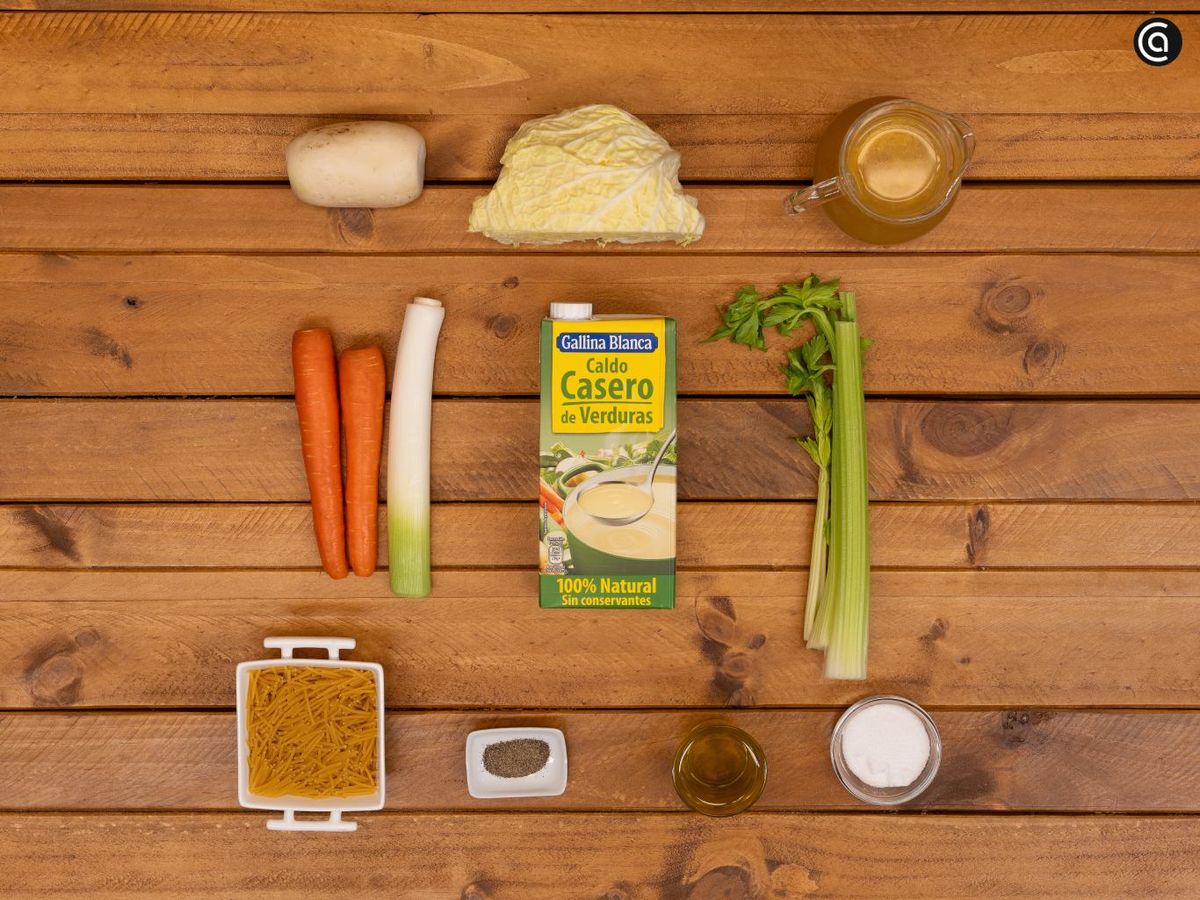 Sopa juliana - ingredientes