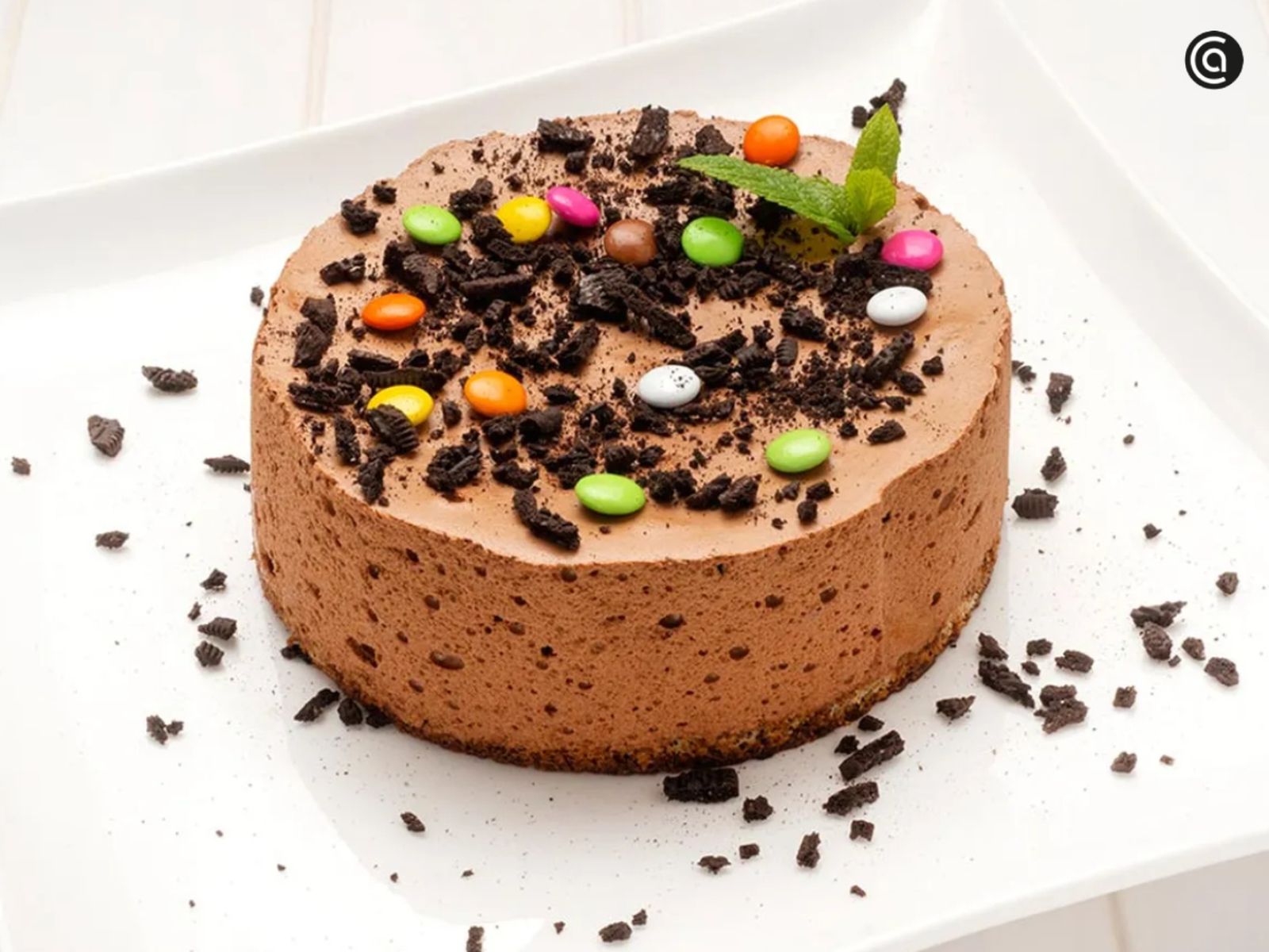 Tarta mousse de chocolate y café, un postre cremoso donde el sabor del café potencia el del cacao.