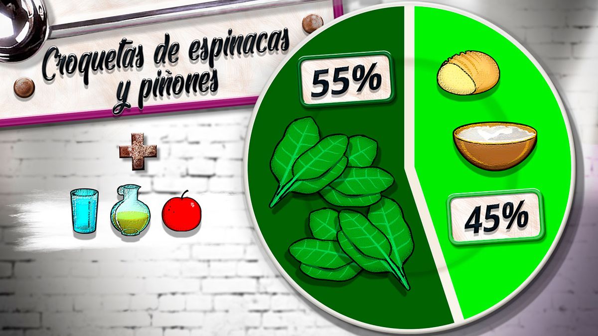 KARL6501 croquetas espinacas plato