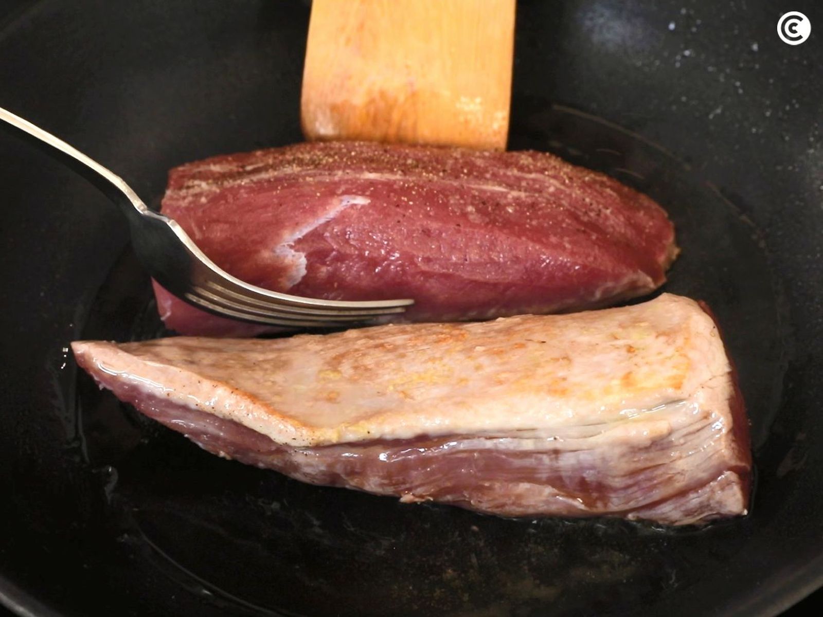 Receta de solomillo de cerdo en salsa- paso 1